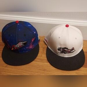🧢 2 Baseball Caps with Space Designs